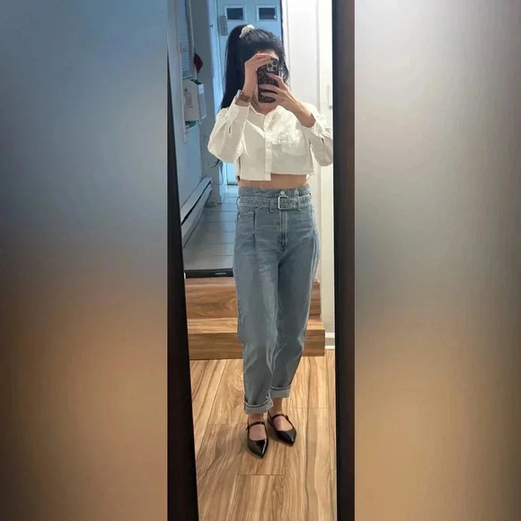 AGOLDE Reworked 90’s Belted Denim Jean in Women’s Sz 26 - Picture 1 of 8